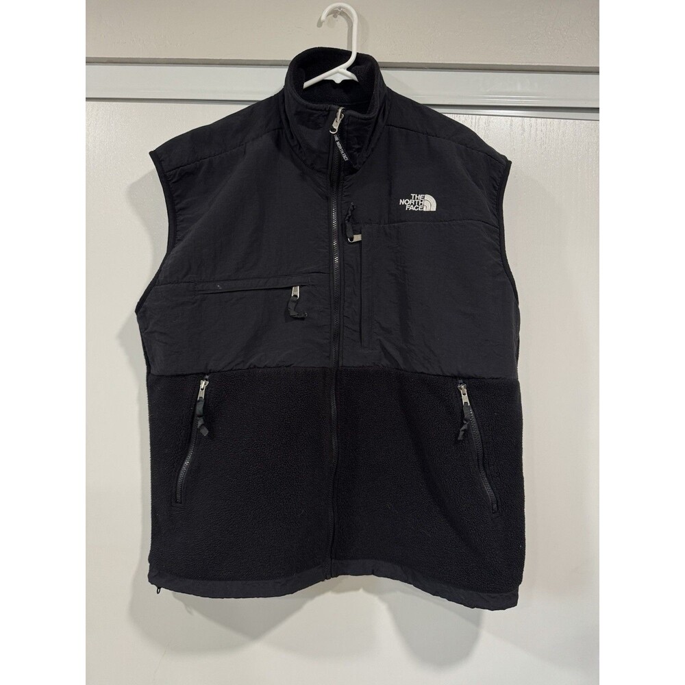 Vintage The North Face Denali Fleece Vest Mens XLarge Black Full Zip Made In USA